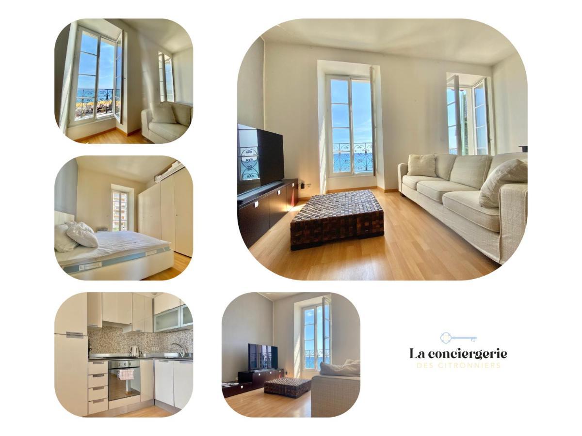 Appartement Le Bristol, Vue mer, Centre, Proche Gare à Menton Extérieur photo